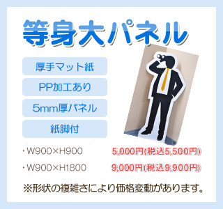 等身大パネル